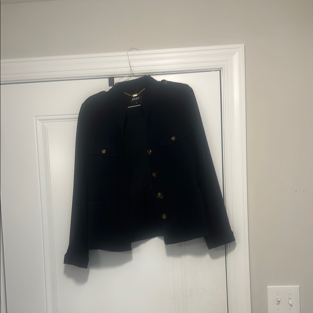 Dkny Black Tailored Blazer Jacket